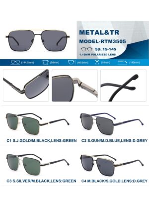 RTM3505S Metal Eyewear Frame - Image 2