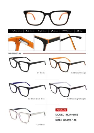 RDA10153 Acetate Eyewear Frame - Image 2