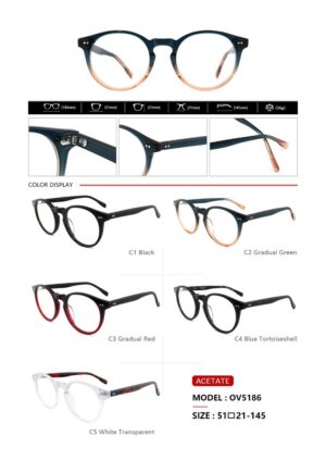 OV5186 Acetate Eyewear Frame - Image 2