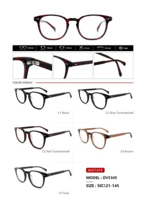 OV5345 Acetate Eyewear Frame - Image 2