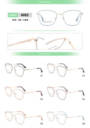 6002 Metal Eyewear Frame - Image 2