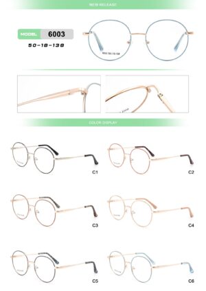 6003 Metal Eyewear Frame - Image 2