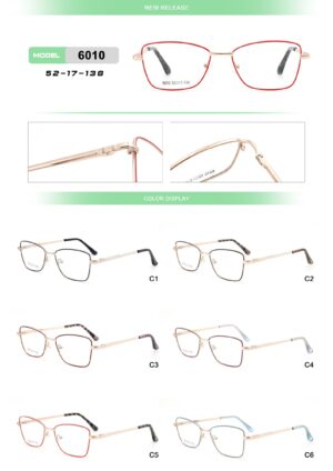 6010 Metal Eyewear Frame - Image 2