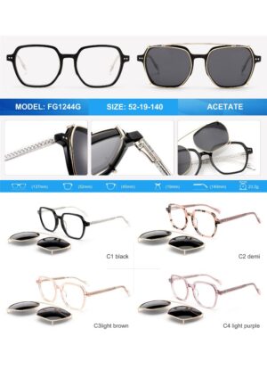 FG1244G Acetate Eyewear Frame - Image 2