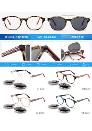 FG1392G Acetate Eyewear Frame - Image 2