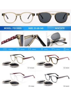 FG1395G Acetate Eyewear Frame - Image 2