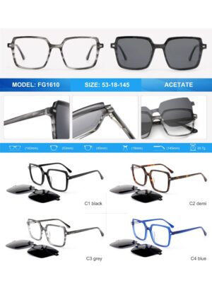 FG1610 Acetate Eyewear Frame - Image 2