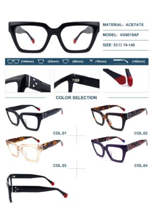 VG6019AF Acetate Eyewear Frame - Image 2