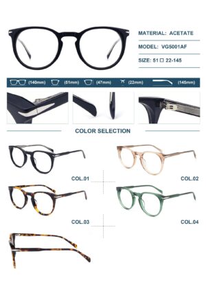 VG5001AF Acetate Eyewear Frame - Image 2