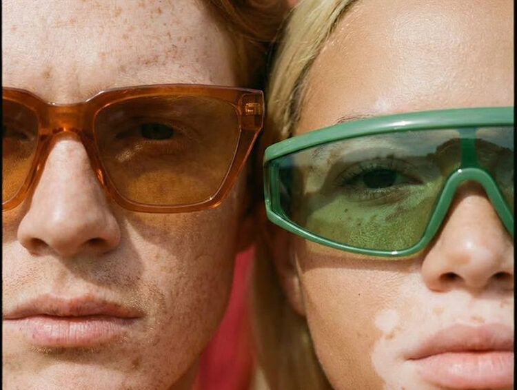 Polarised acetate sunglasses made for an Australian outdoor brand