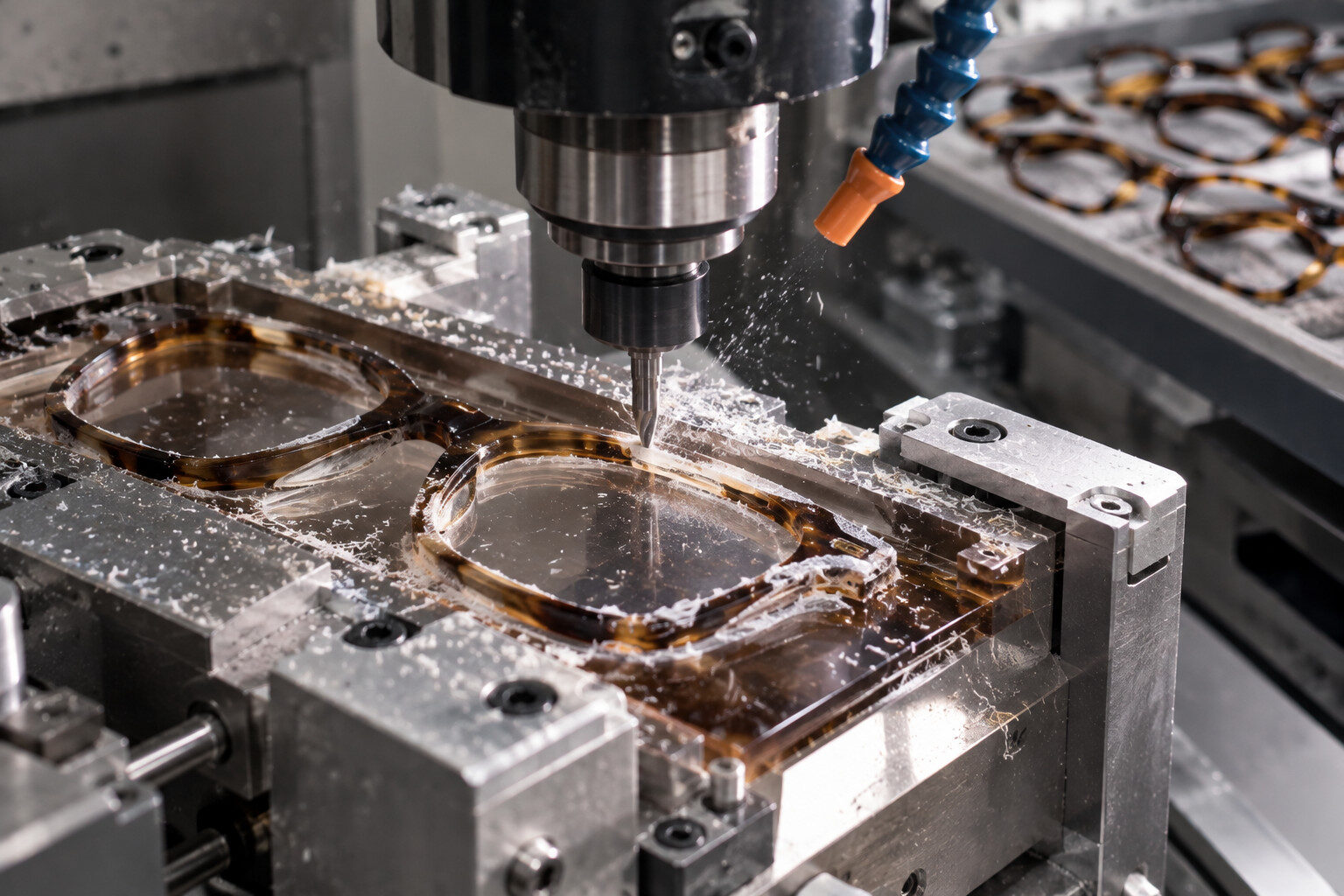 Eyewear production line at the Pinnacle factory in Wenzhou, China