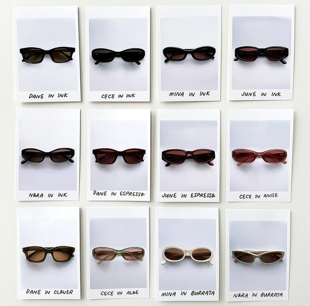 Acetate sheet, titanium and metal components used in eyewear production