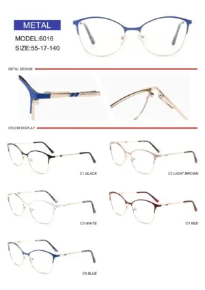 6016 Metal Eyewear Frame - Image 2